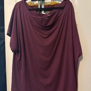 NWOT Universal Standard Dolci Lounge Top Maroon Size L/22-24